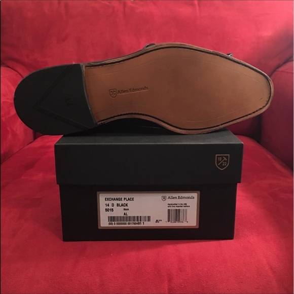 Allen Edmonds Exchange Place cap toes 14 d - Picture 3 of 3
